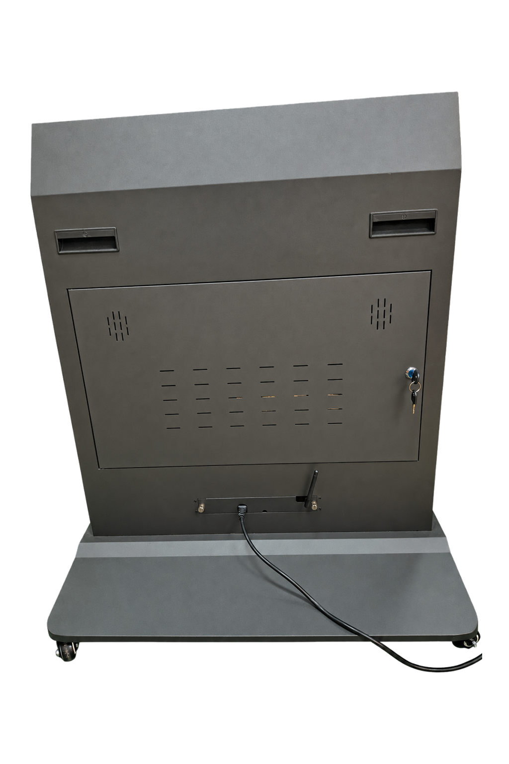 55 inch digital signage kiosk rear detail