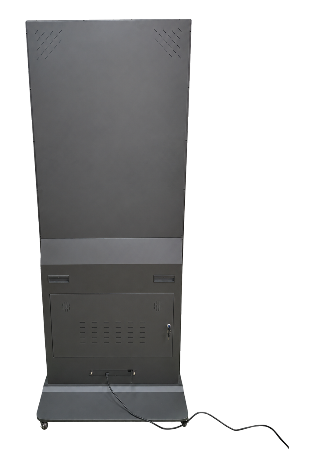 55 inch digital signage kiosk rear view