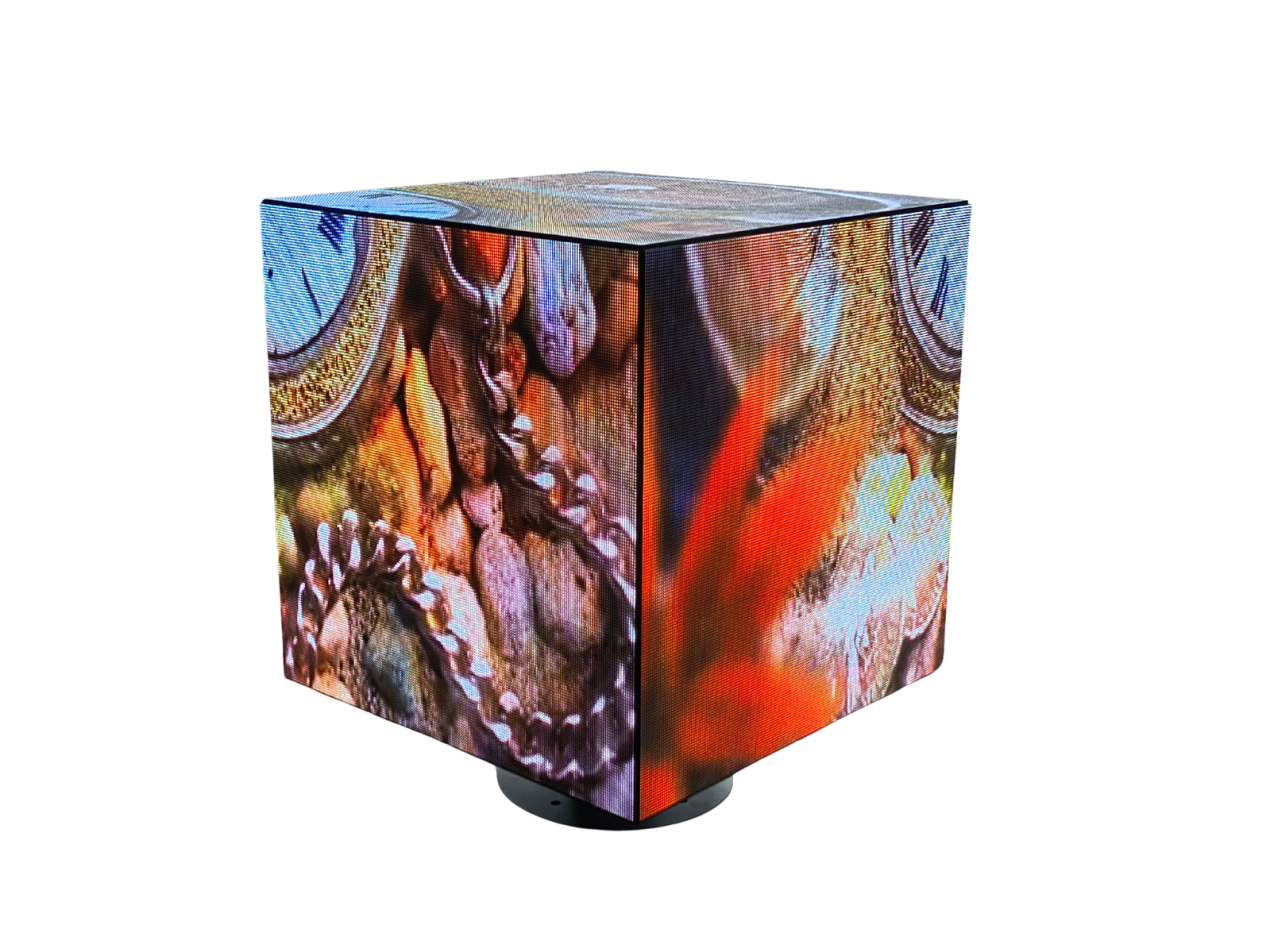 Outdoor five-sided LED cube display