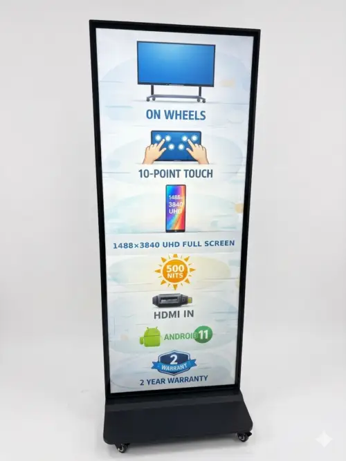 69-inch UHD Full-Screen Touch Digital Signage