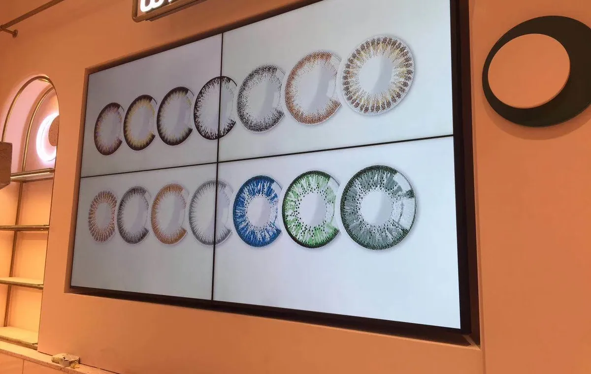 LCD video wall installed in a retail store