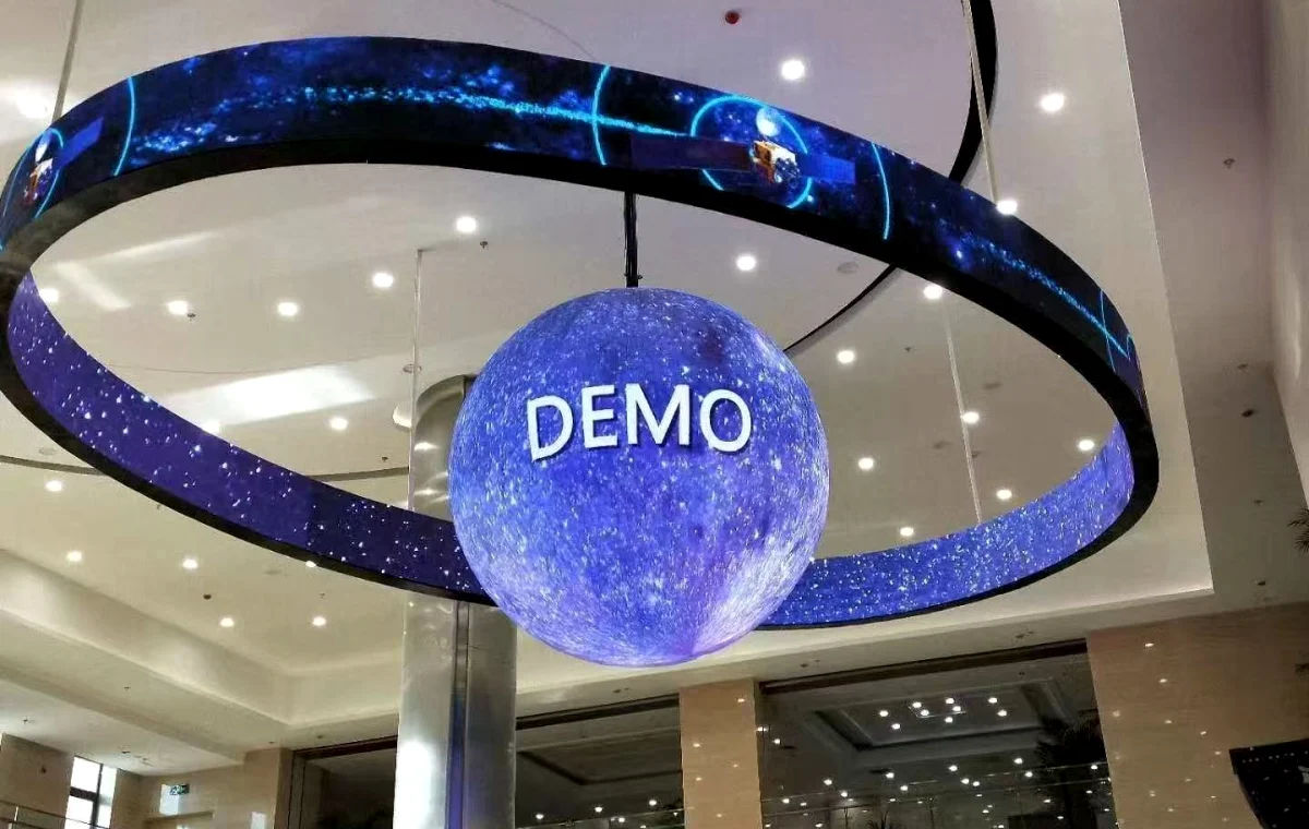 Creative circular LED installation