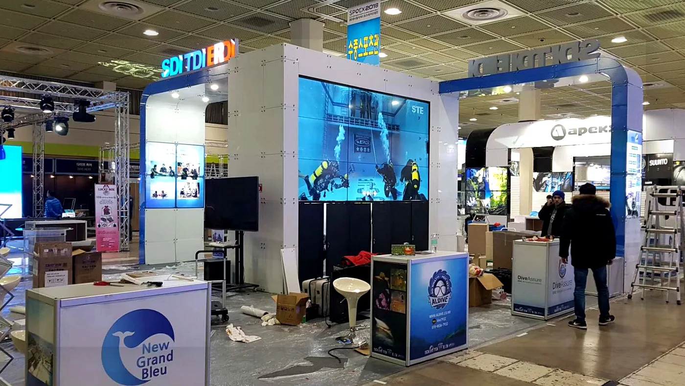 Commercial LCD video wall installation planning