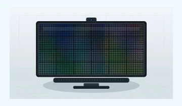 Indoor GOB LED display for showroom and commercial spaces